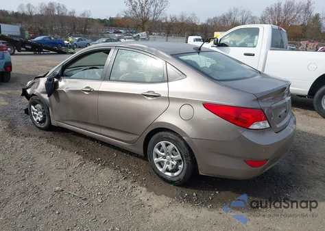 2013 Hyundai Accent Gls from USA, damaged, VIN KMHCT4AE8DU312454